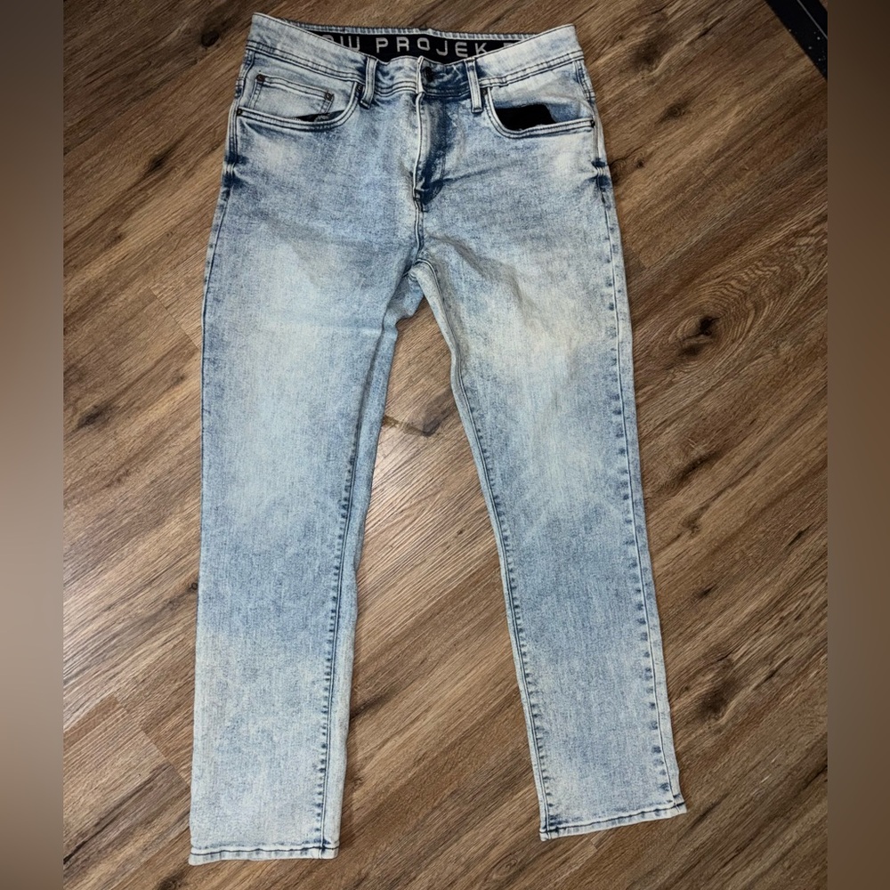 Projek Raw Men’s Light Blue Straight Jeans